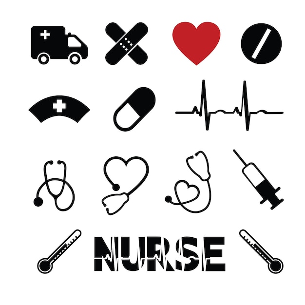 Nurse and Medical svg vector design