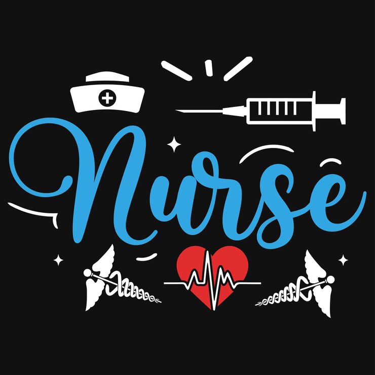 Vector nurse or nursing tshirt design