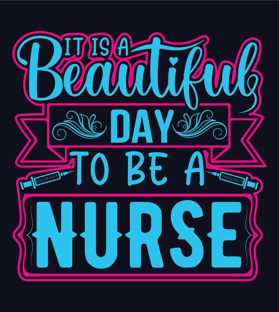 Vector nurse quotes t shirt design,