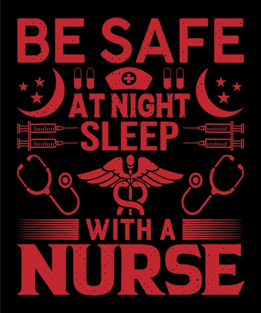 Nurse quotes typography tshirt design with editable vector