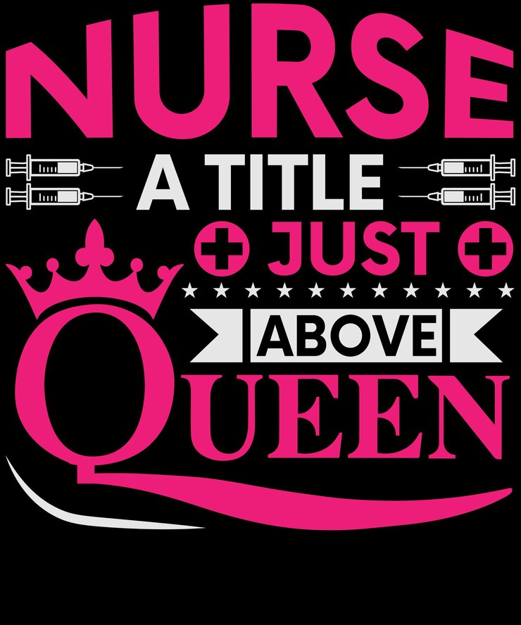 Vector nurse quotes typography tshirt design with editable vector