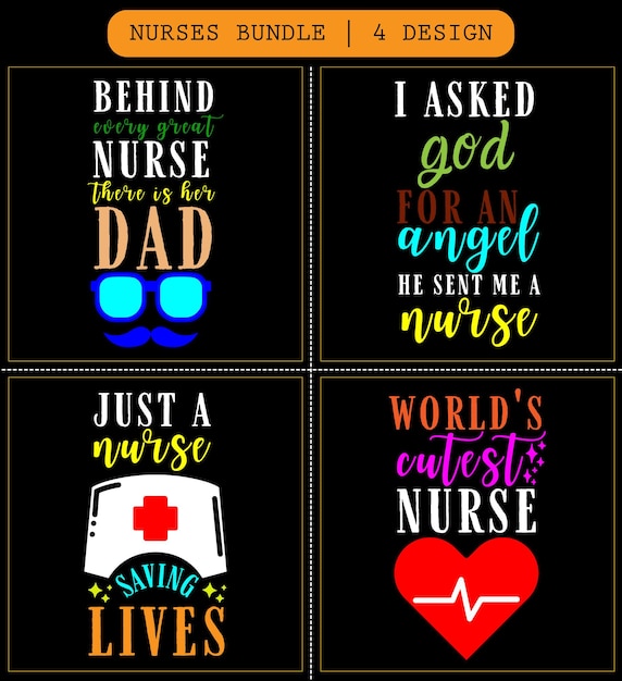 Vector nurse svg bundle nurse svg file nurse svg cricut nurse typography vector design nurse gifts