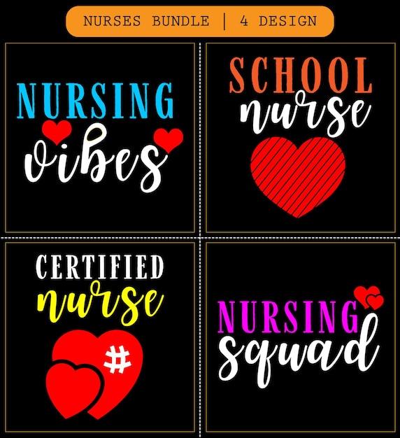 Vector nurse svg bundle nurse svg file nurse svg cricut nurse typography vector design nurse gifts