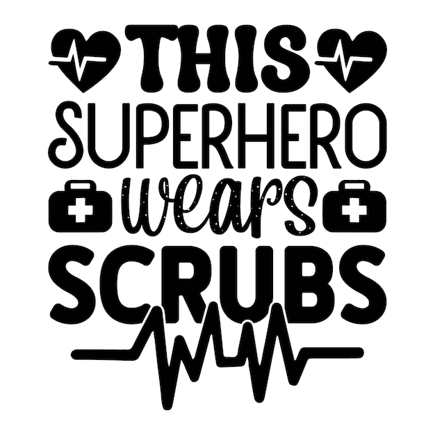 Vector nurse svg design