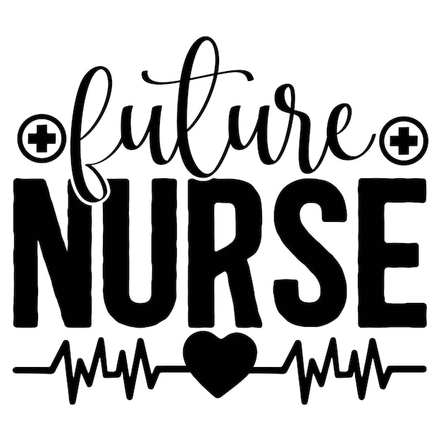 Vector nurse svg design