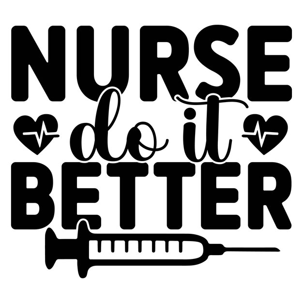 Vector nurse svg design