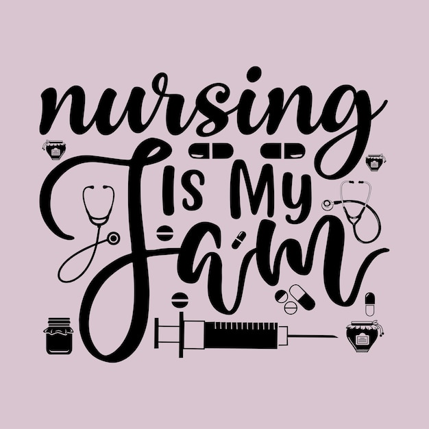 Vector nurse svg design