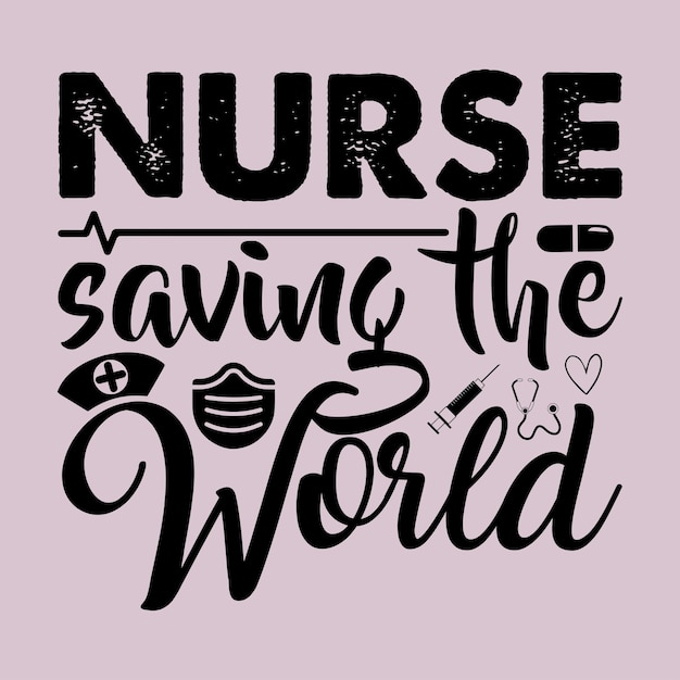 Vector nurse svg design