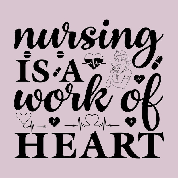 Vector nurse svg design