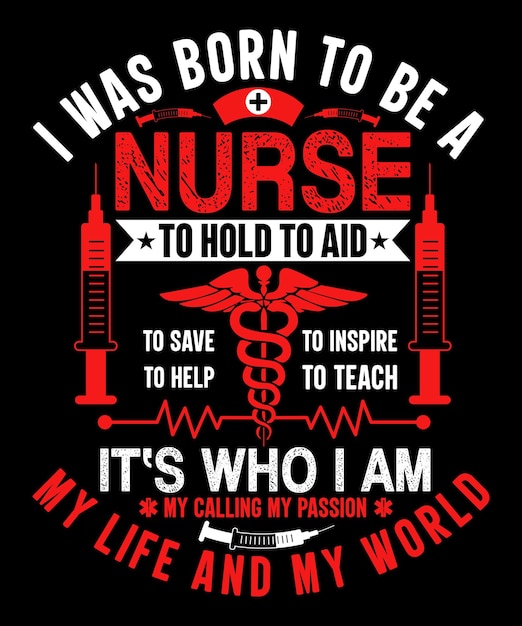 간호사 애호가를 위한 간호사 티셔츠 디자인