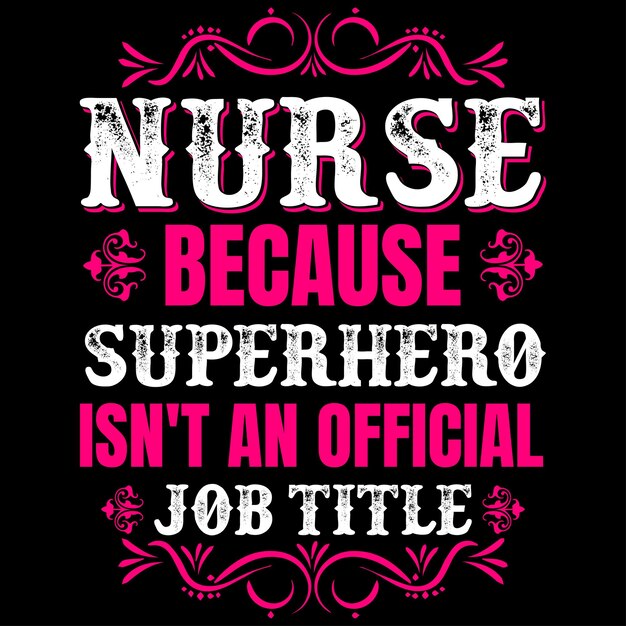 Nurse T-Shirt Design Template.