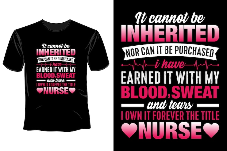 Vector nurse t- shirt design