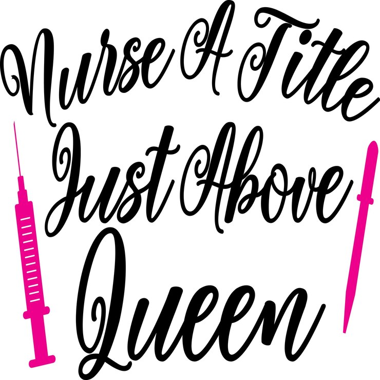 Vector nurse a title just above queen