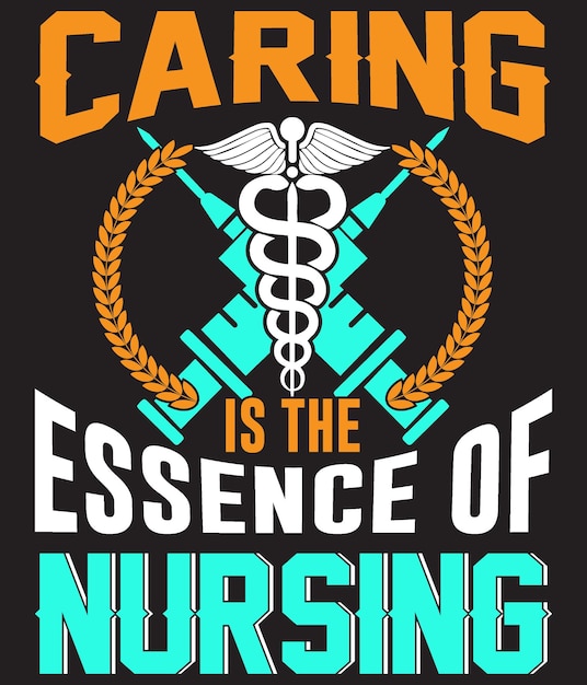 Nurse tshirt design vector