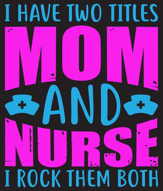 Vector nurse tshirt design vector