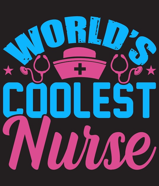 Nurse Tshirt Design Vector