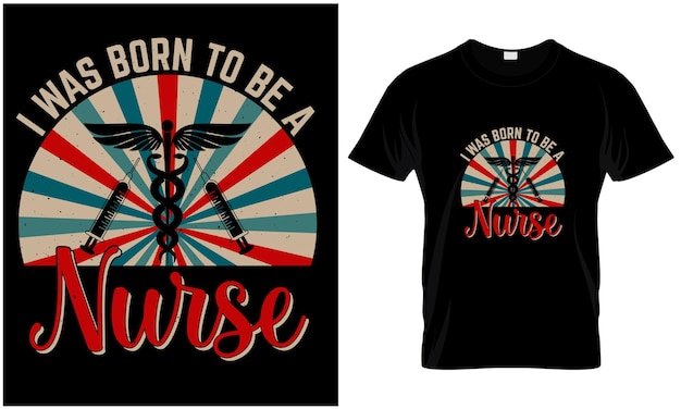 Nurse tshirt design vector