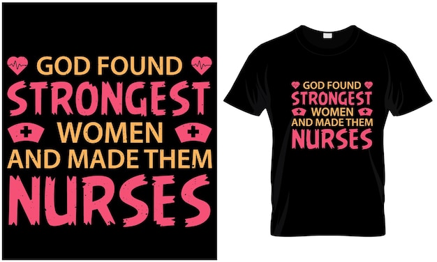 Nurse tshirt design vector