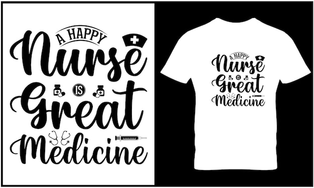 Nurse tshirt design vector