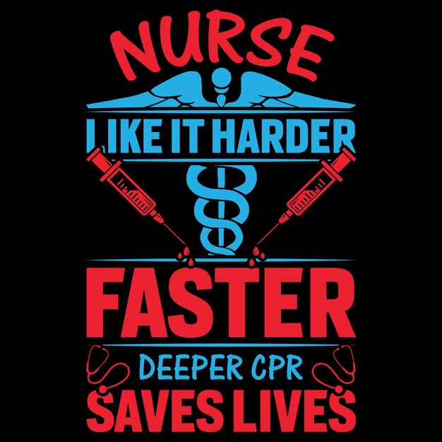 Premium Vector | Nurse tshirt design