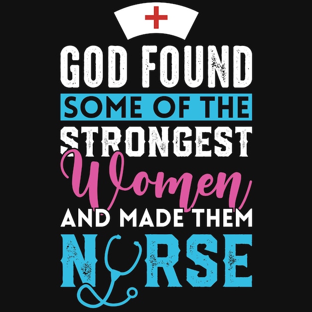 Nurse typographic tshirt design