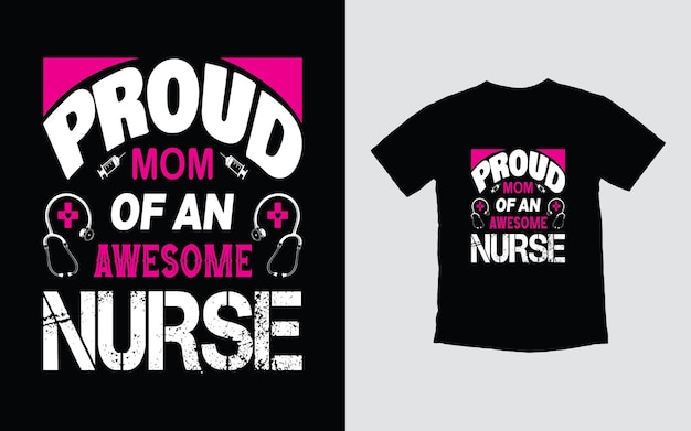 Nurse typography tshirt design