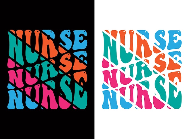 Nurse typography vector t shirt design print on demand