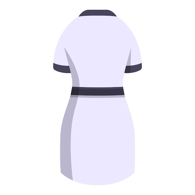 nurse uniform dress back view illustrating healthcare profession