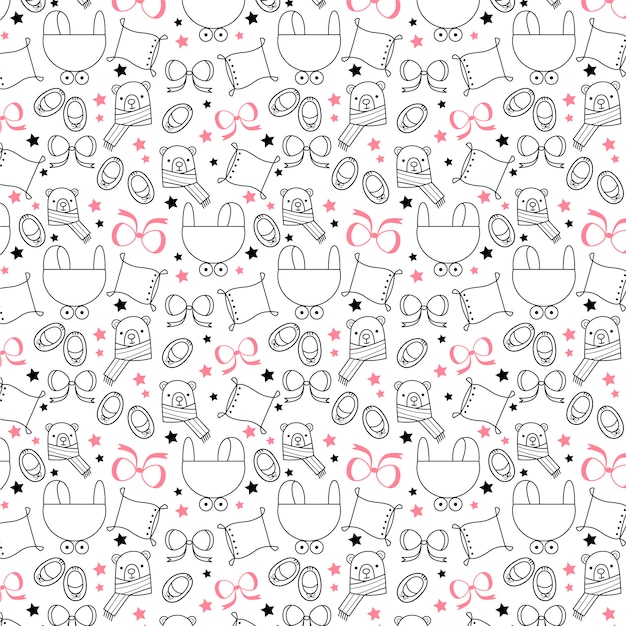 Nursery black and white pattern