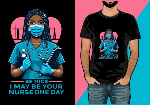 Vector nurses day t shirt designrn nurse