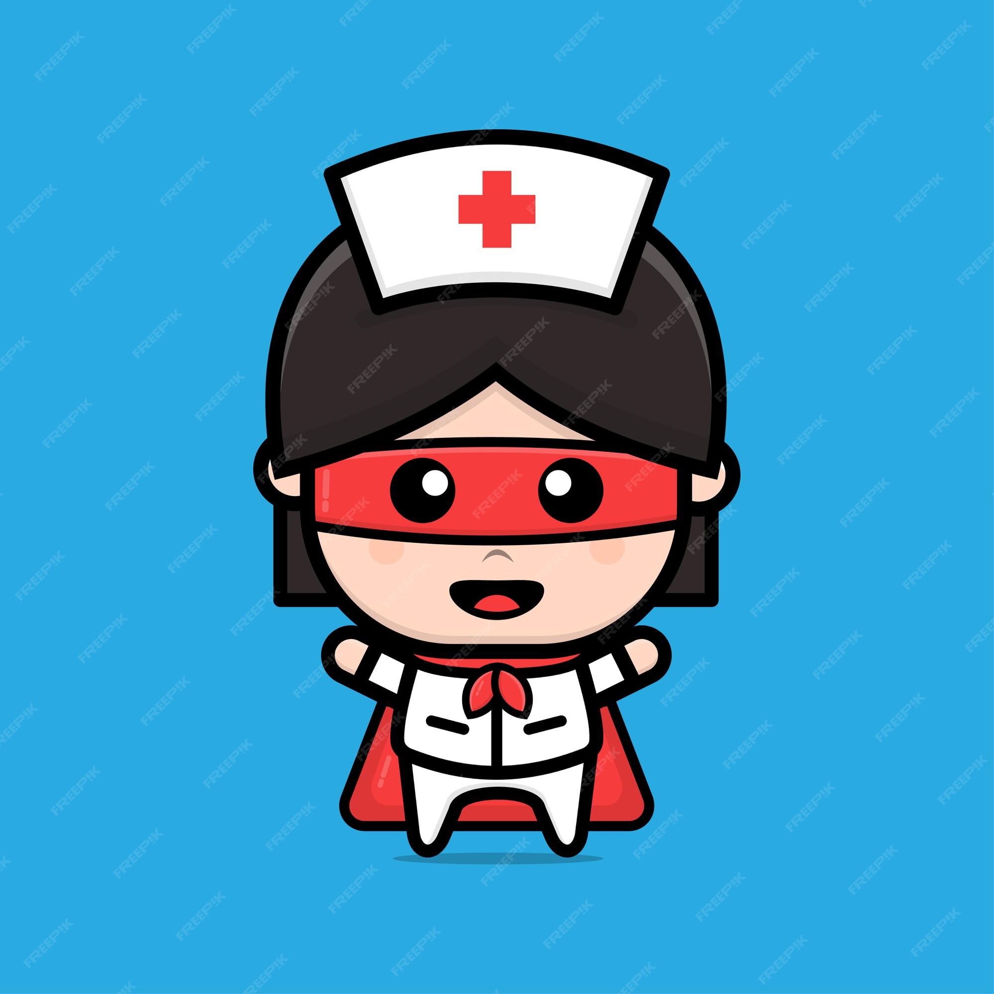 Premium Vector | The nurses design is a hero illustration