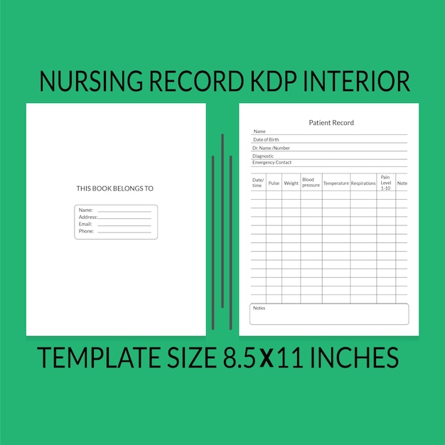 Nursing record kdp interior Template