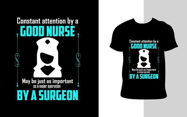 看護Tシャツのデザインプロの流行のタイポグラフィTシャツのデザイン