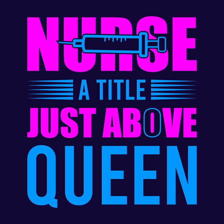 Vector nursing tshirt design