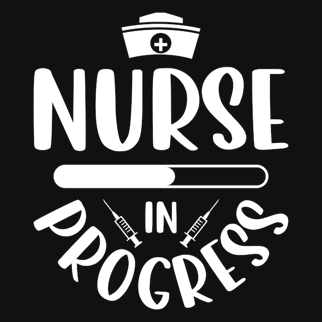 Nursing typography tshirt design