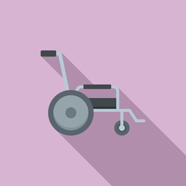 看護車椅子アイコン web デザインのための看護車椅子ベクトル アイコンのフラットの図
