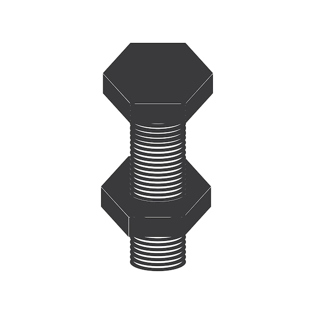 ナットとボルトのロゴのベクトル