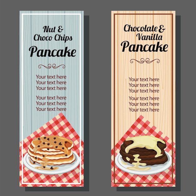 Nut and chocolate pancake banner