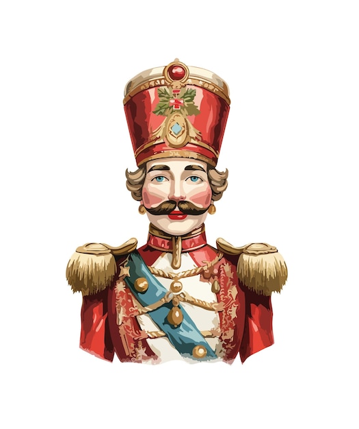 Nutcracker clipart isolated vector illustration