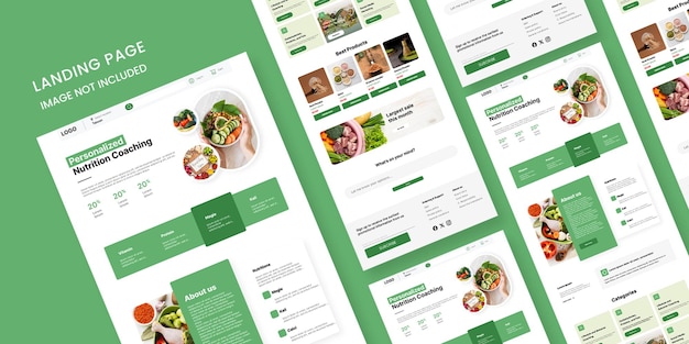 Nutrition Coaching Website Landing Page