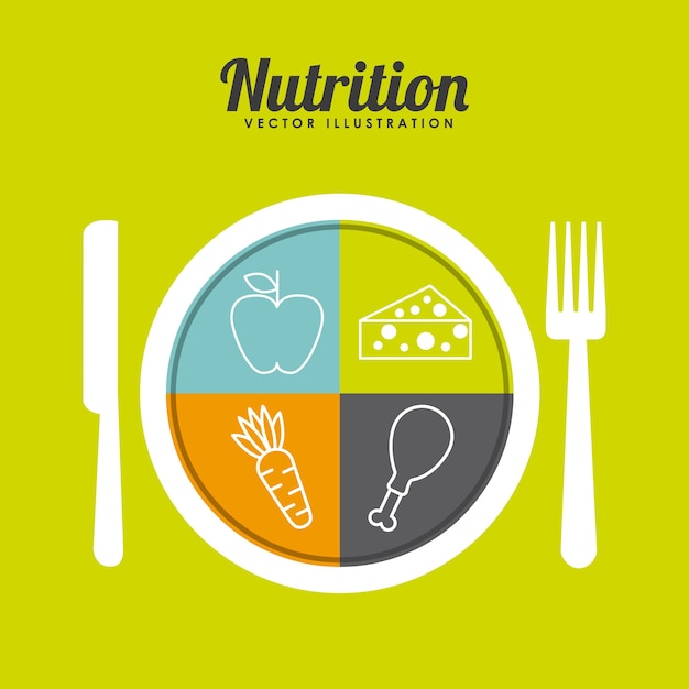 nutrition concept design, vector illustration eps10 graphic 