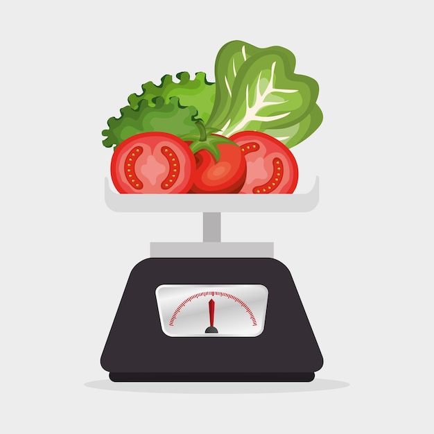 Vector nutrition healthy food icon vector illustration design