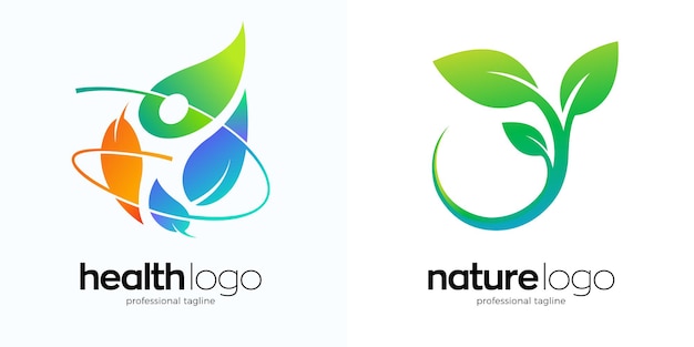 Design del logo nutrizionale in due varianti