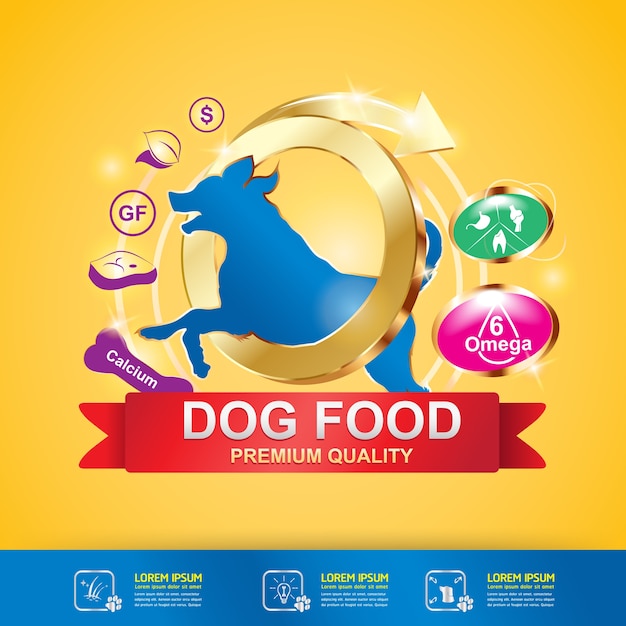 Nutrition for Pet Foods Product Vector 