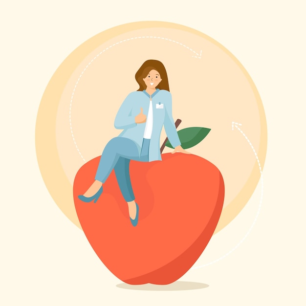 nutritionist illustration