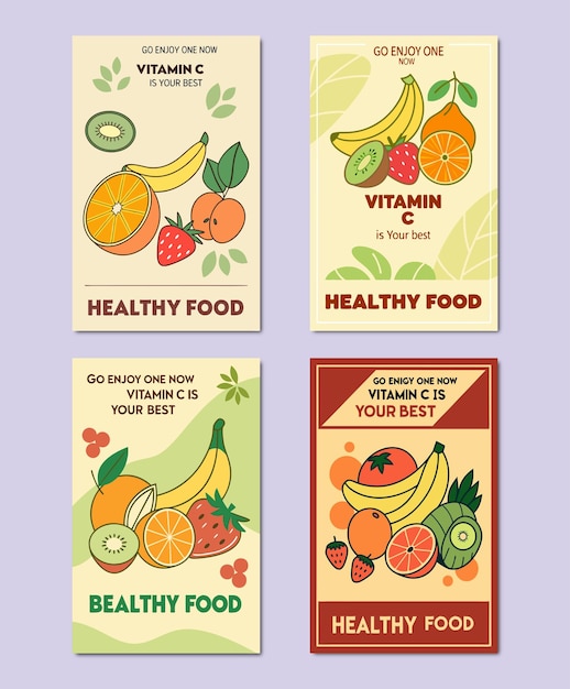 nutritious food poster collection for restaurants