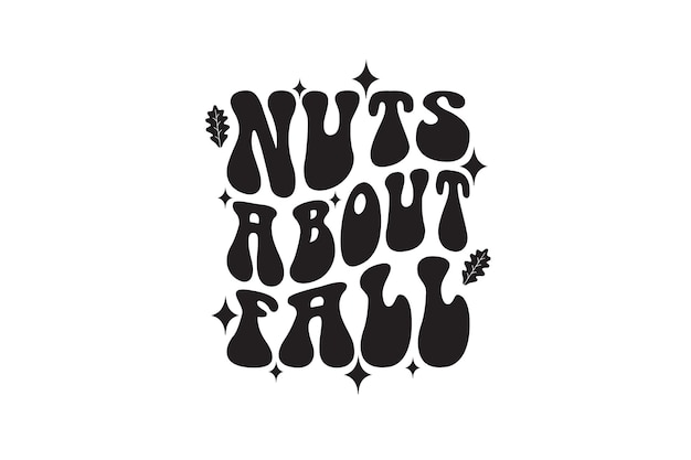 Nuts About Fall Vector File