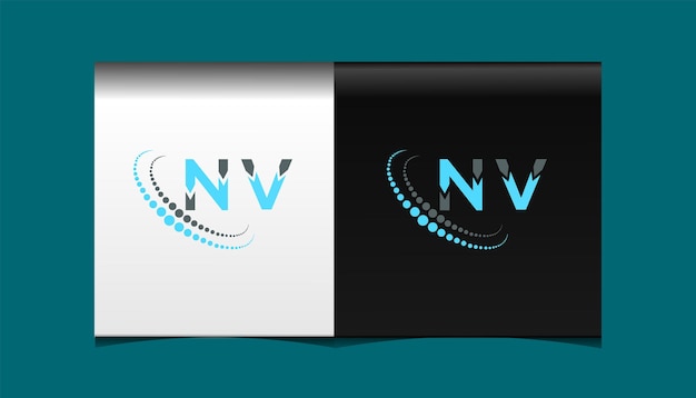 Vector nv eerste moderne logo ontwerp vector pictogrammalplaatje