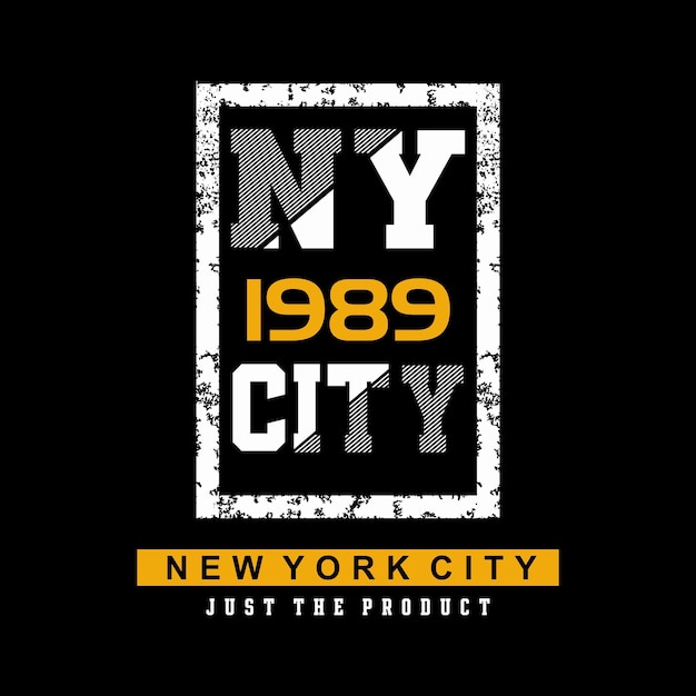 Ny city 1989 ontwerp typografie vector grafische illustratie voor het afdrukken van t-shirts en anderen