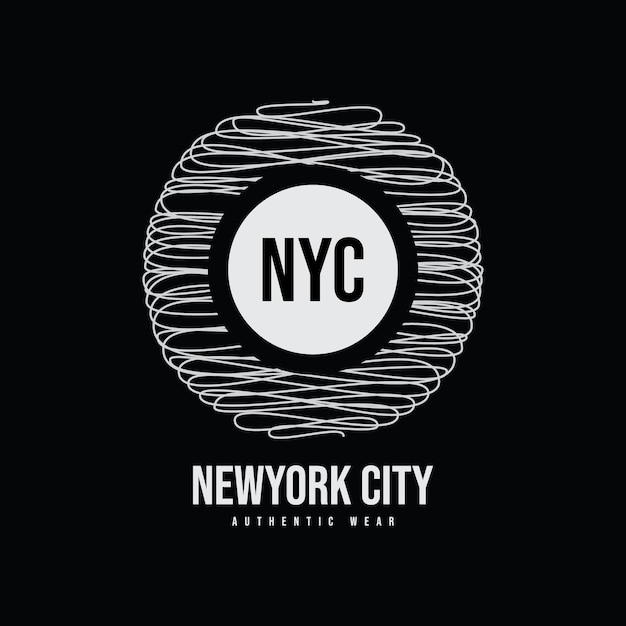 Vector nyc graphic tshirt and apparel design